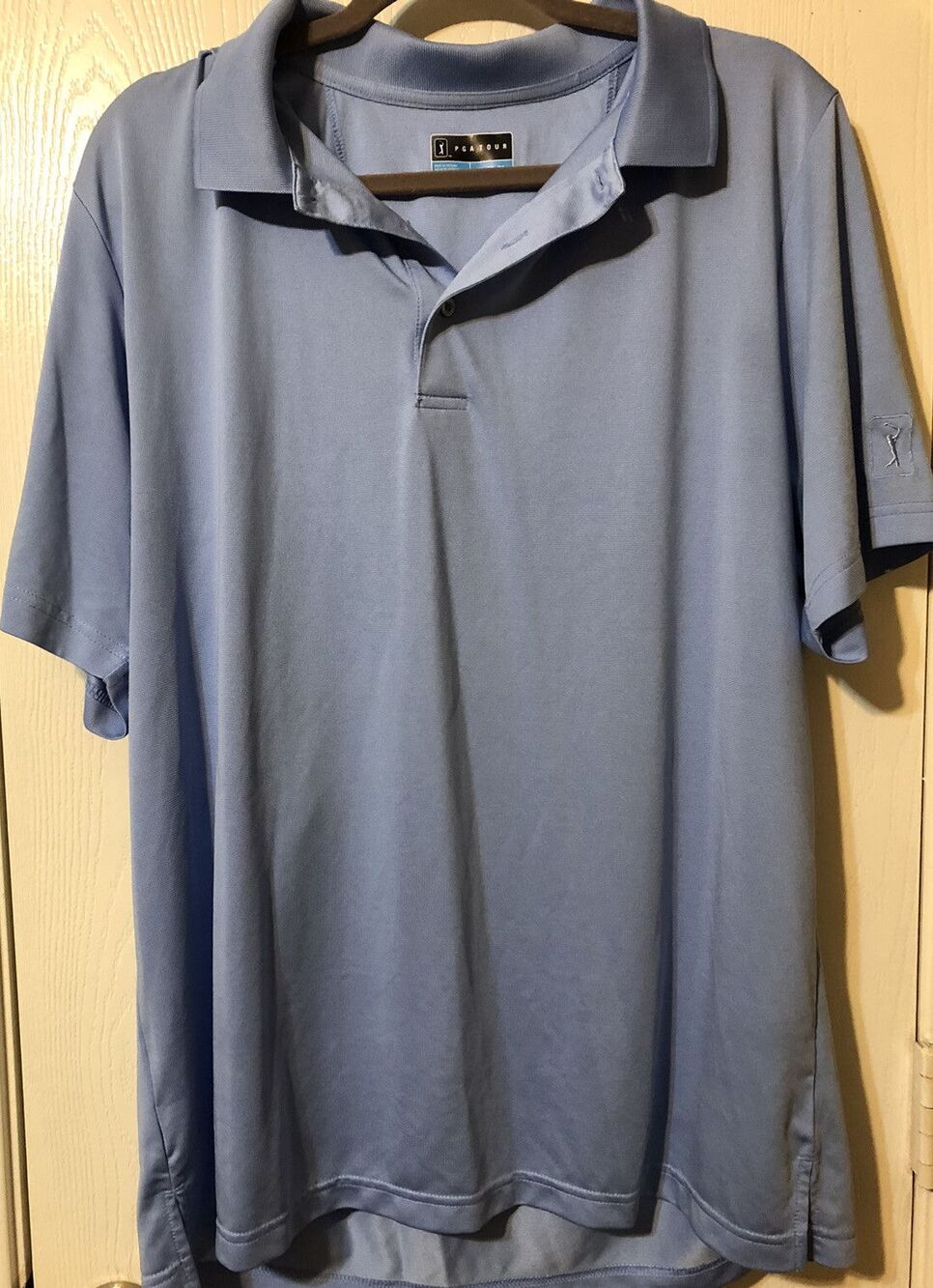 PGA Tour Men's Light Blue Polo Golf Shirt Size XL